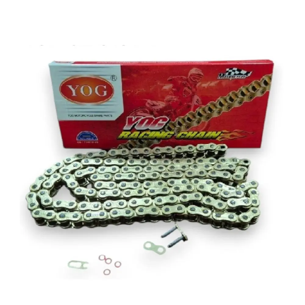 [120100501] CADENA REFORZADA 520H-120L DOBLE ORING DORADA